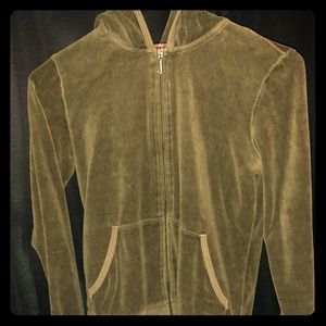 Green Juicy Couture Zip Up